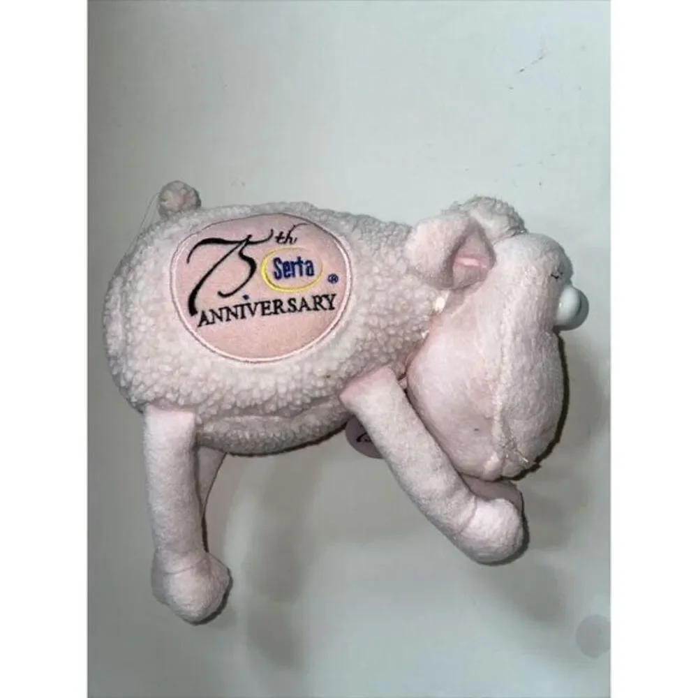 2000‎ Pink SERTA Sheep 75TH Anniversary Plush Breast Cancer Awareness